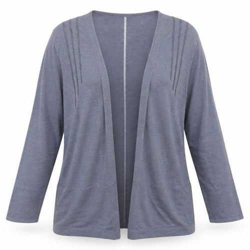 Great Plains Womens Blue V-Neck Viscose Cardigan Jumper Size M