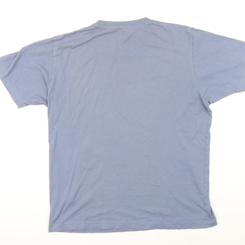 Uniqlo Mens Blue Cotton T-Shirt Size S Round Neck - Golden Kamuy