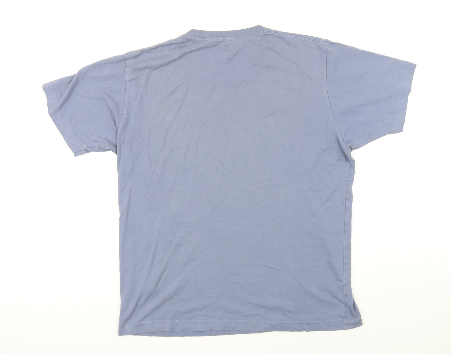 Uniqlo Mens Blue Cotton T-Shirt Size S Round Neck - Golden Kamuy