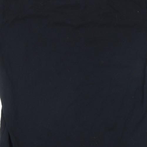 Teejays Womens Black Cotton Basic T-Shirt Size 2XL Sweetheart