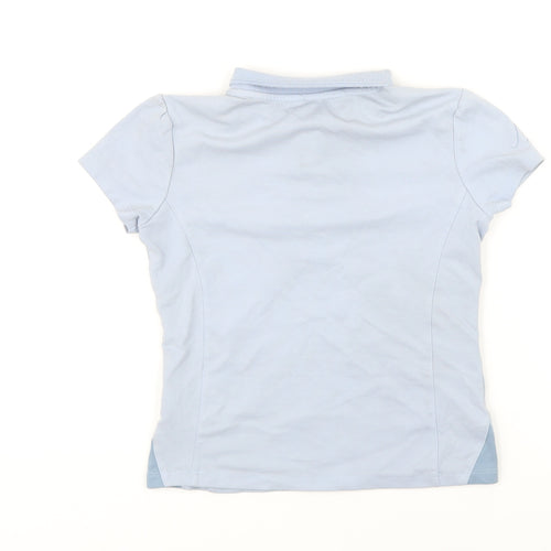 Le Mieux Boys Blue Cotton Basic Polo Size 7-8 Years Collared Button