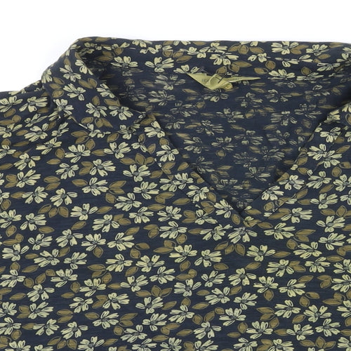 Seasalt Womens Multicoloured Floral 100% Cotton Tunic Blouse Size 20 Collared