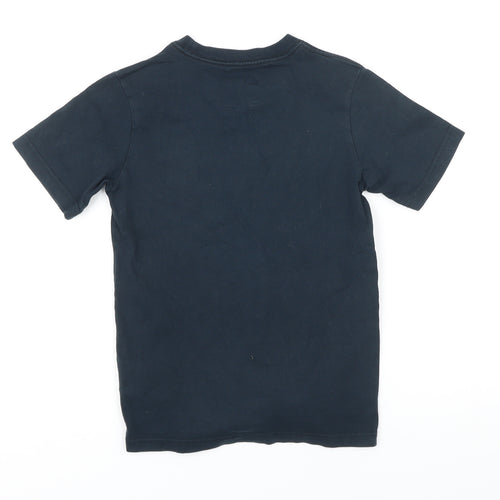 Nike Boys Blue 100% Cotton Basic T-Shirt Size S Round Neck