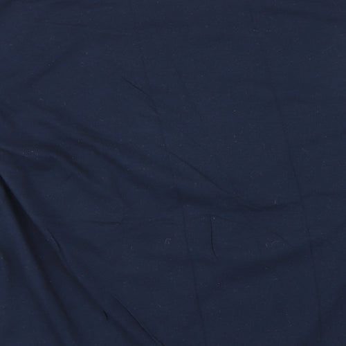 Angkor Mens Blue Cotton T-Shirt Size XL Round Neck - Cambodia