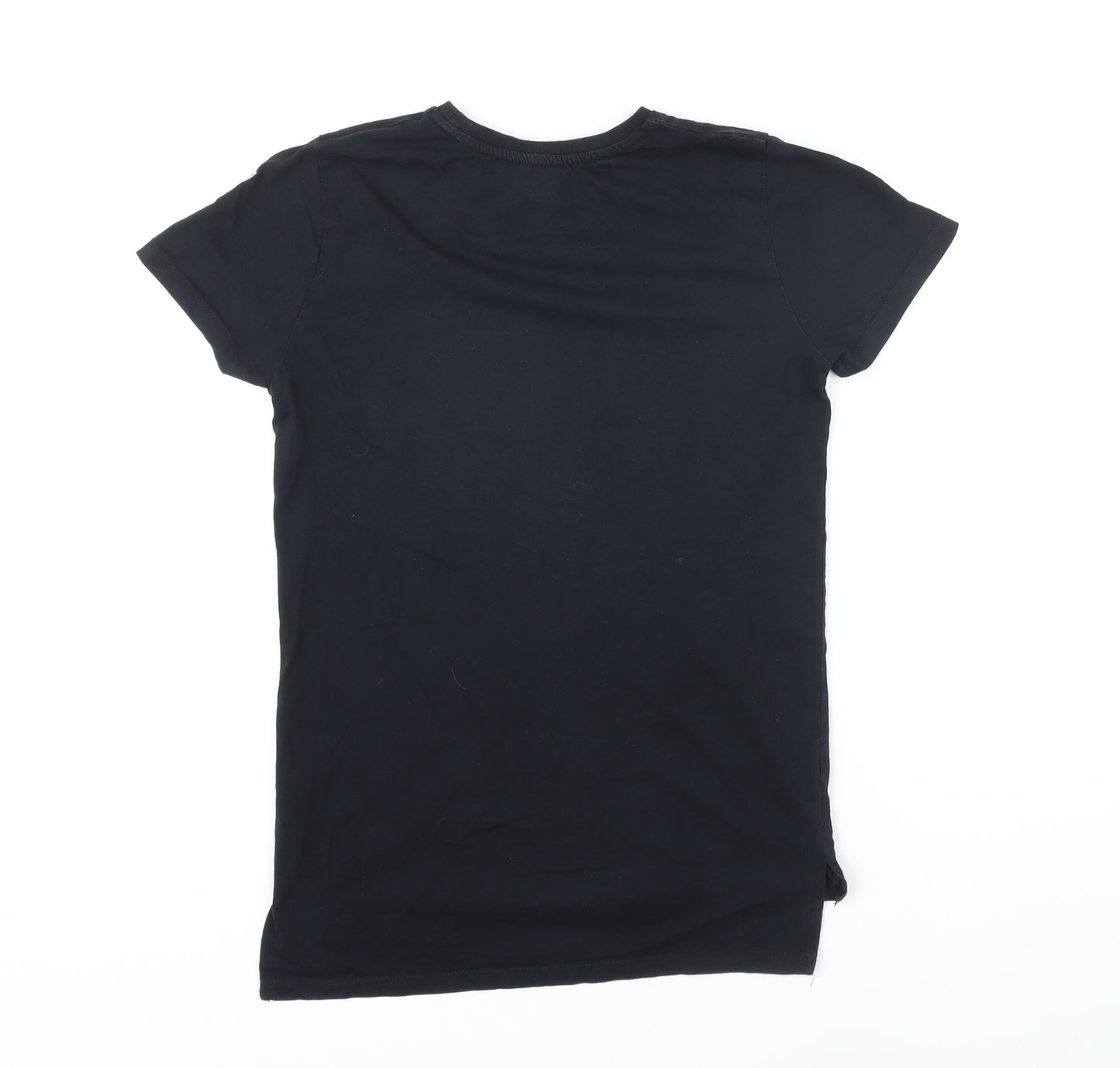 PlayStation Girls Black 100% Cotton Basic T-Shirt Size 9-10 Years Round Neck - Playstation