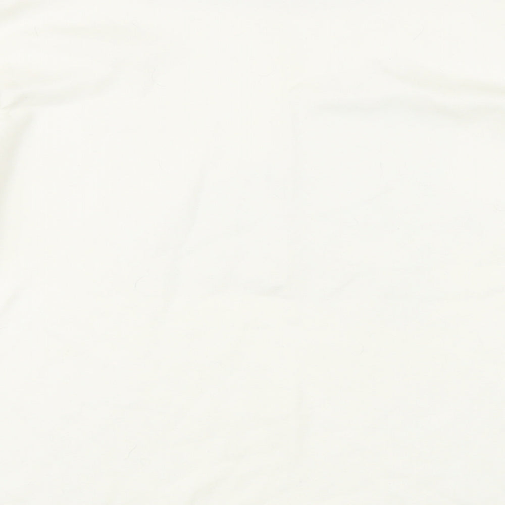 Etam Womens Ivory 100% Cotton Basic T-Shirt Size 18 Boat Neck - Cats