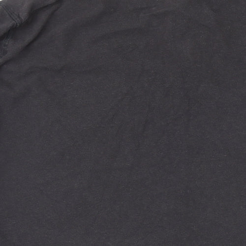 Fat Face Mens Grey Cotton T-Shirt Size XL Henley