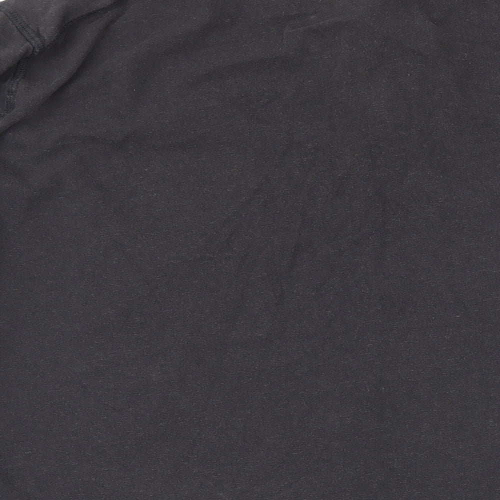 Fat Face Mens Grey Cotton T-Shirt Size XL Henley