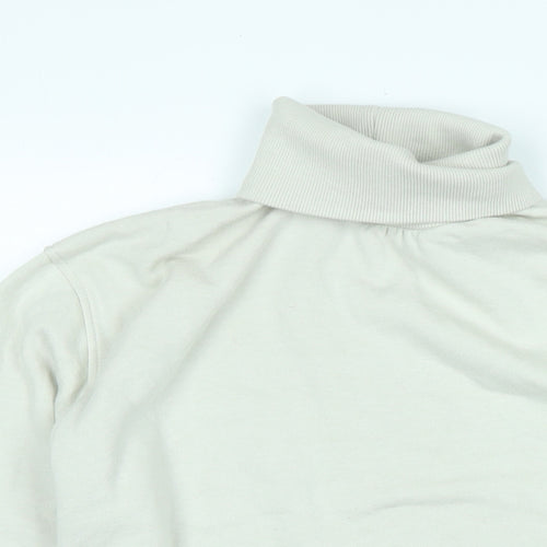 Zara Womens Beige Polyester Pullover Sweatshirt Size S