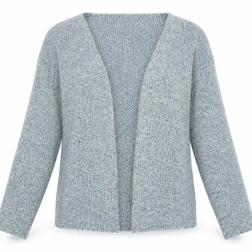 R Studio Womens Blue V-Neck Cotton Cardigan Jumper Size M