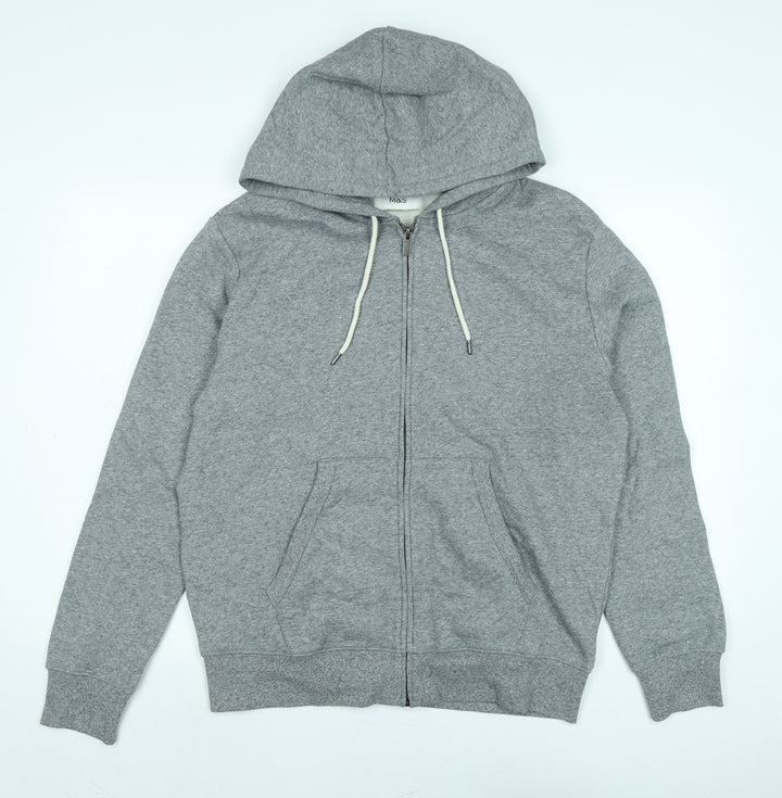 Marks and Spencer Mens Grey Jacket Size L Zip