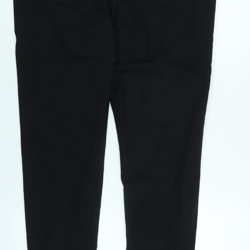 Marks and Spencer Womens Black Cotton Jegging Jeans Size 18 L29 in Regular