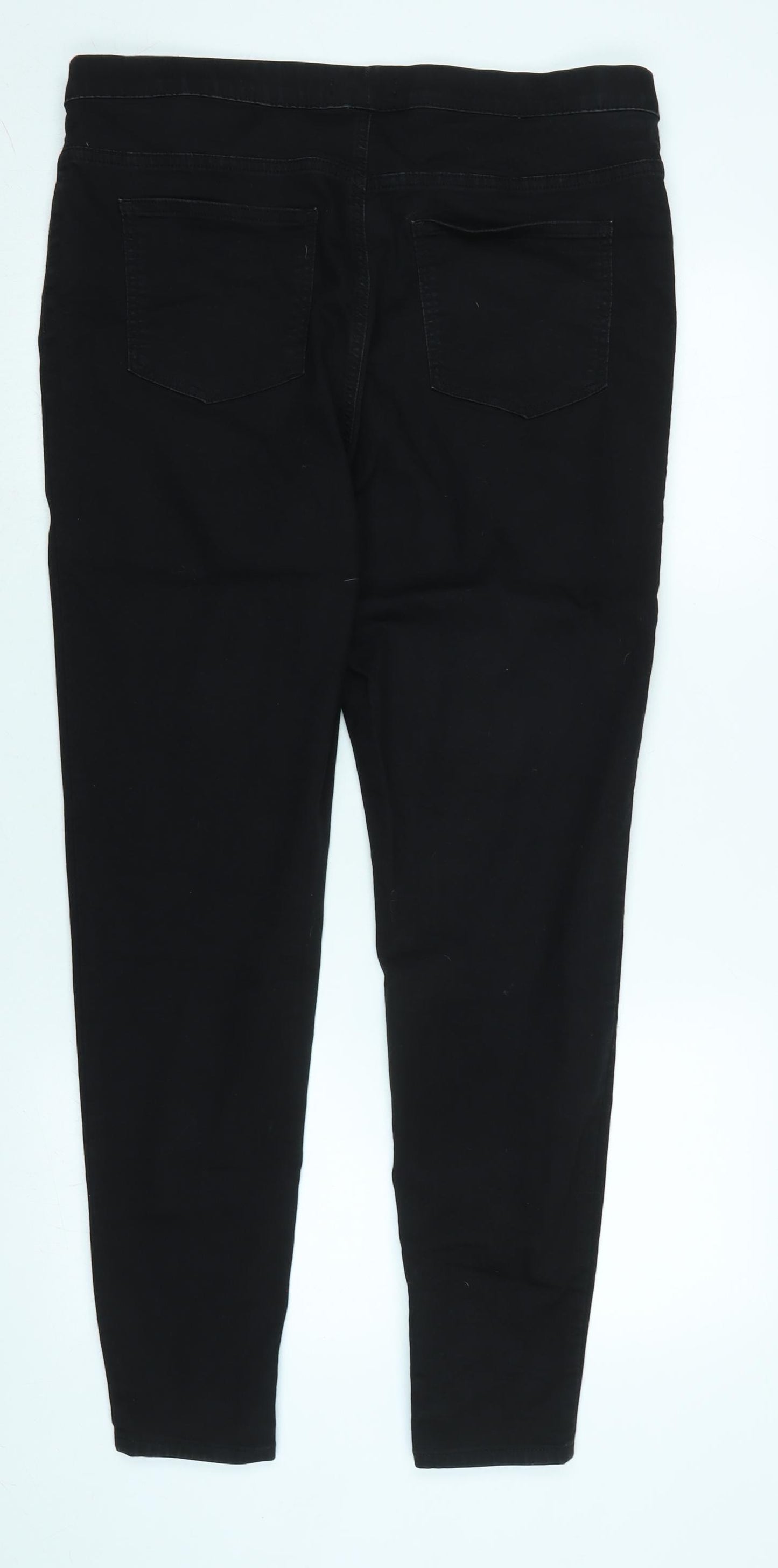 Marks and Spencer Womens Black Cotton Jegging Jeans Size 18 L29 in Regular