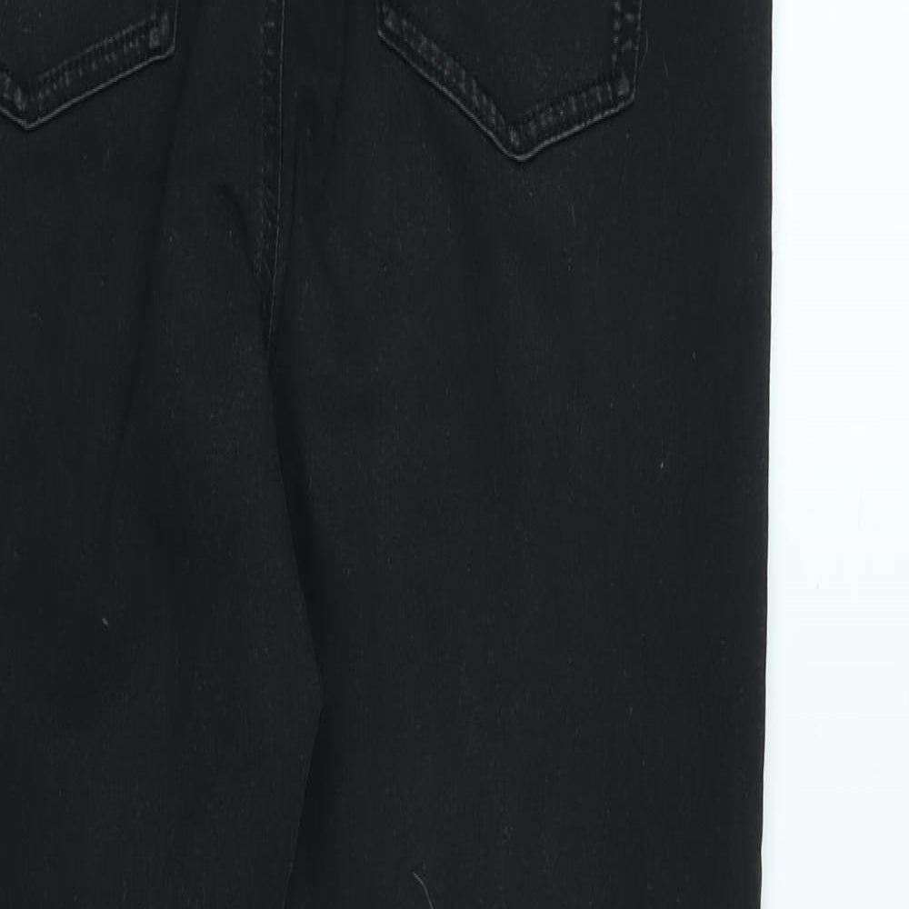 Marks and Spencer Womens Black Cotton Blend Jegging Jeans Size 14 L27 in Regular