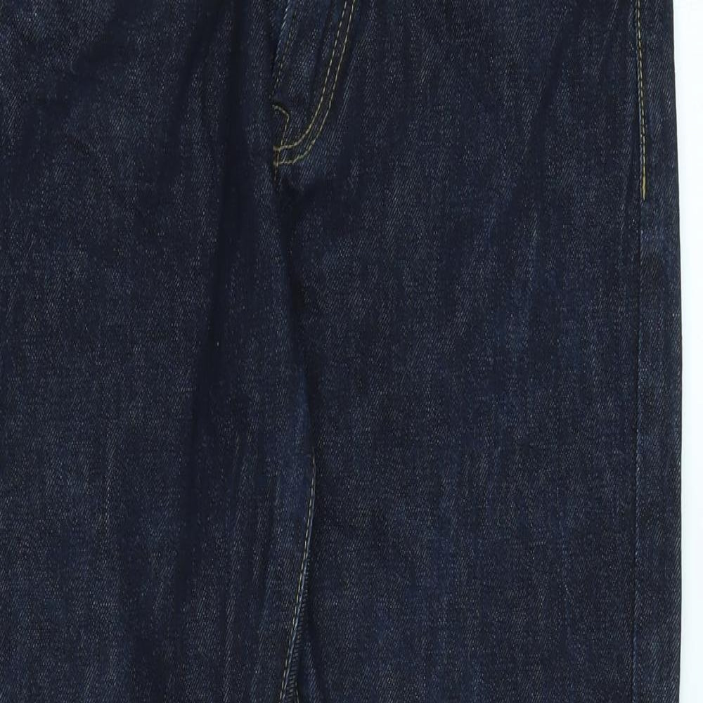 Gap Mens Blue Cotton Blend Straight Jeans Size 31 in L29 in Regular Zip