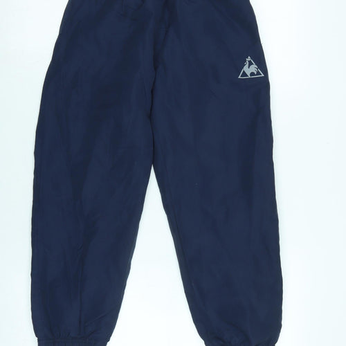 le coq sportif Boys Blue Polyester Jogger Trousers Size 6-7 Years L23 in Regular