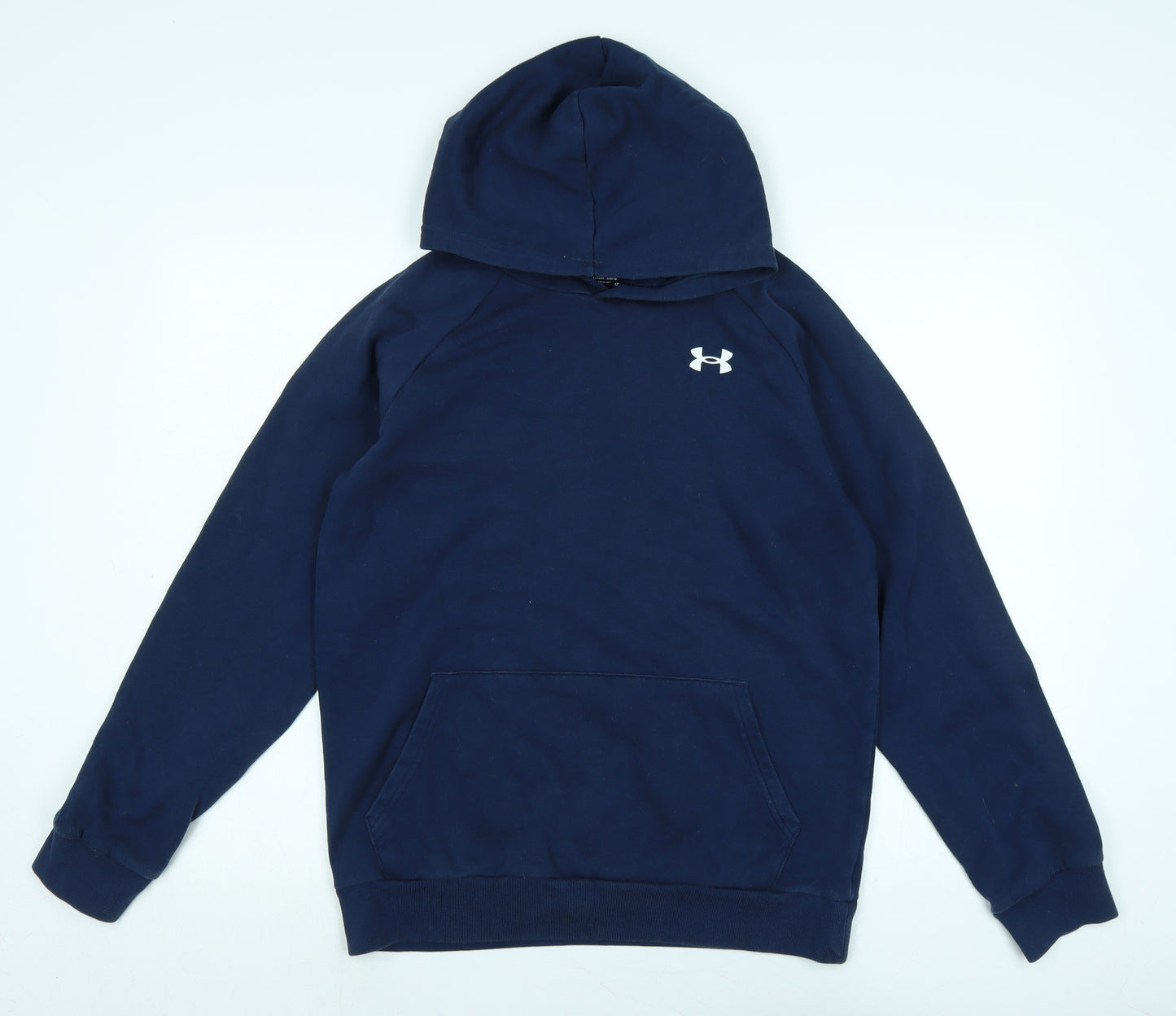 Under armour Mens Blue Polyester Pullover Hoodie Size L