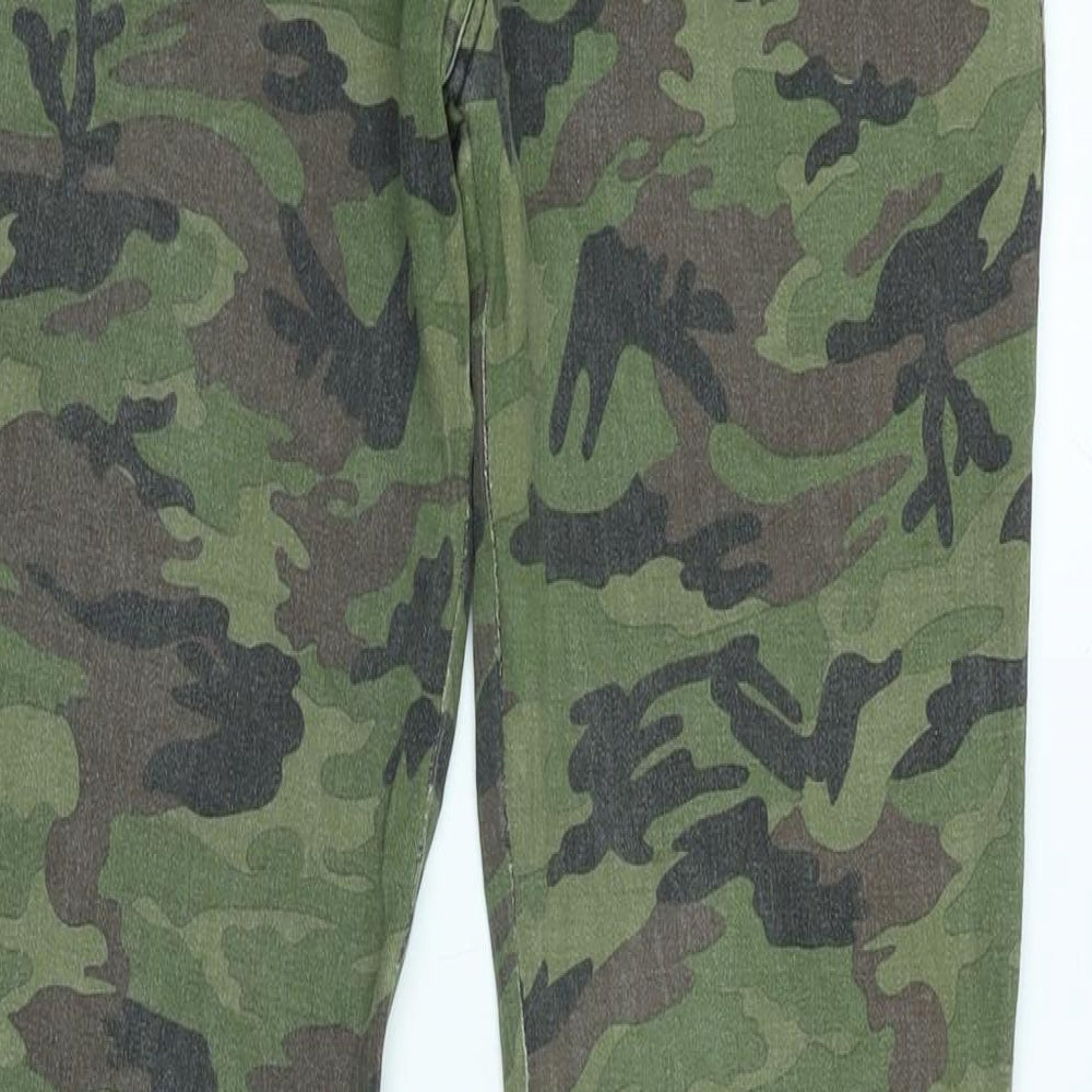 Tripp Womens Multicoloured Camouflage Cotton Blend Tapered Jeans Size 30 in L32 in Regular Zip