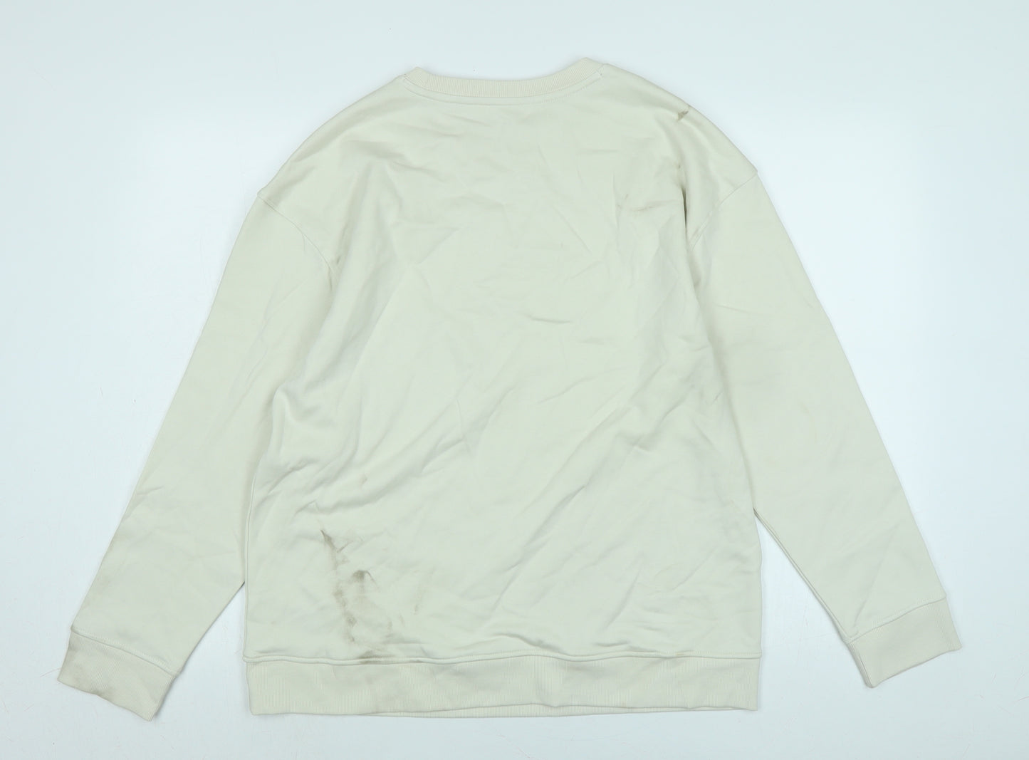 Marks and Spencer Womens Ivory Polyester Pullover Sweatshirt Size 14