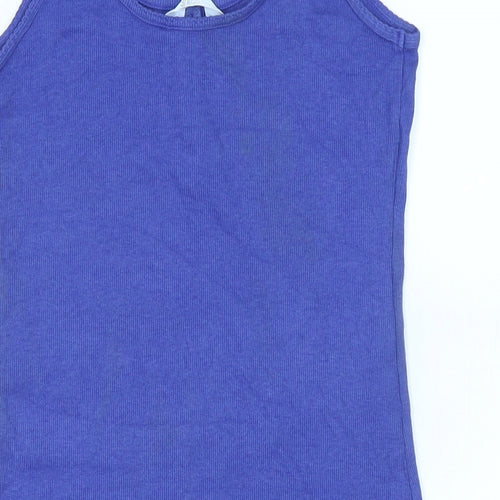B Boutique Womens Purple Cotton Mini Size S Scoop Neck
