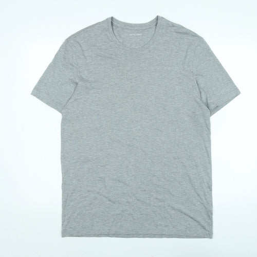 Autograph Womens Grey Cotton Basic T-Shirt Size L Crew Neck