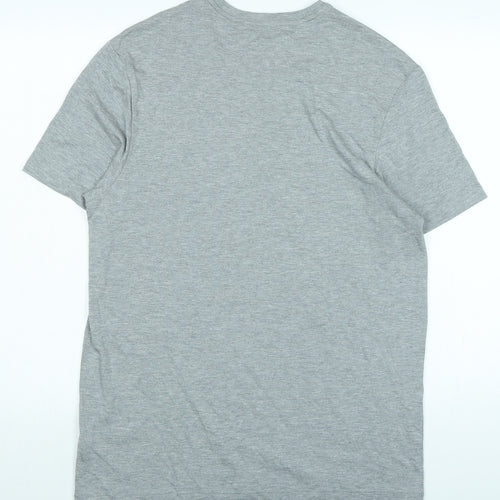 Autograph Womens Grey Cotton Basic T-Shirt Size L Crew Neck