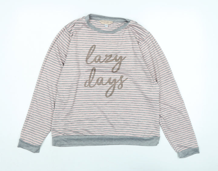 Dorothy Perkins Womens Pink Crew Neck Polyester Pullover Jumper Size S