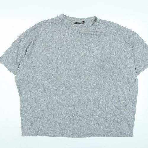 ASOS Womens Grey Cotton Basic T-Shirt Size XL Crew Neck