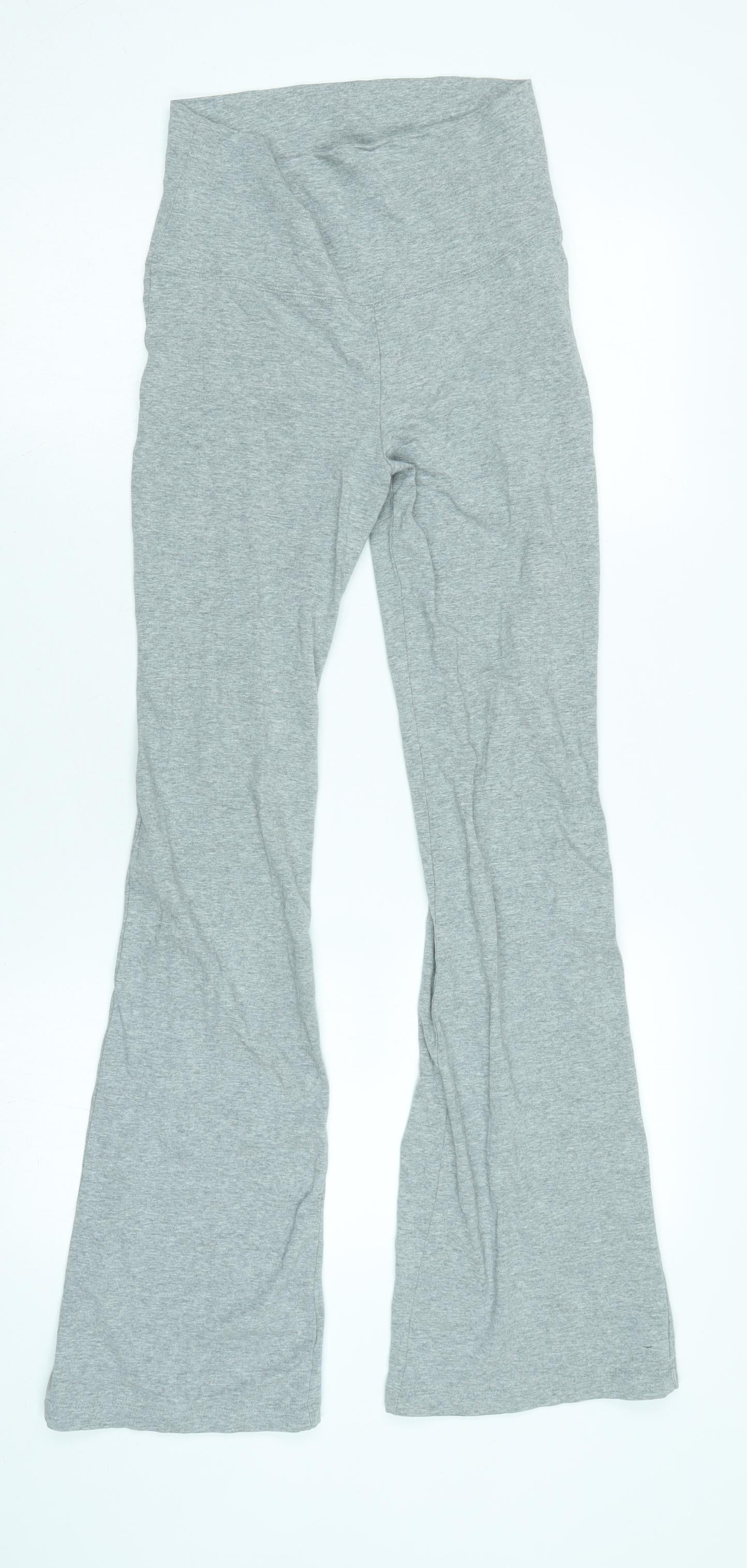 Cotton On Womens Grey Cotton Trousers Size S L31 in Regular