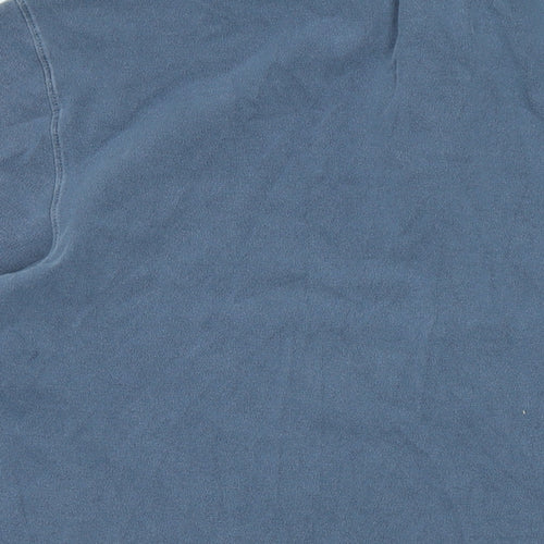 Marks and Spencer Mens Blue Cotton Blend Polo Size XL Collared - Blue Harbour / vintage