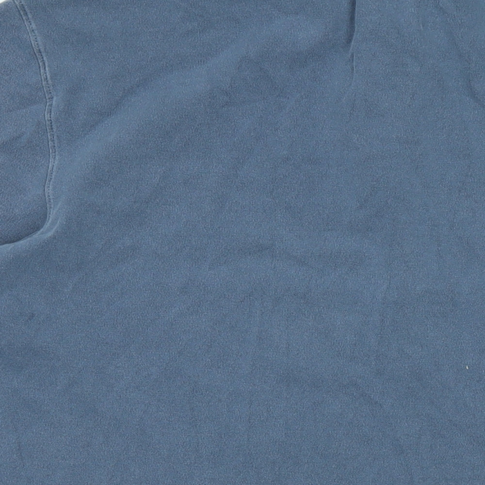 Marks and Spencer Mens Blue Cotton Blend Polo Size XL Collared - Blue Harbour / vintage