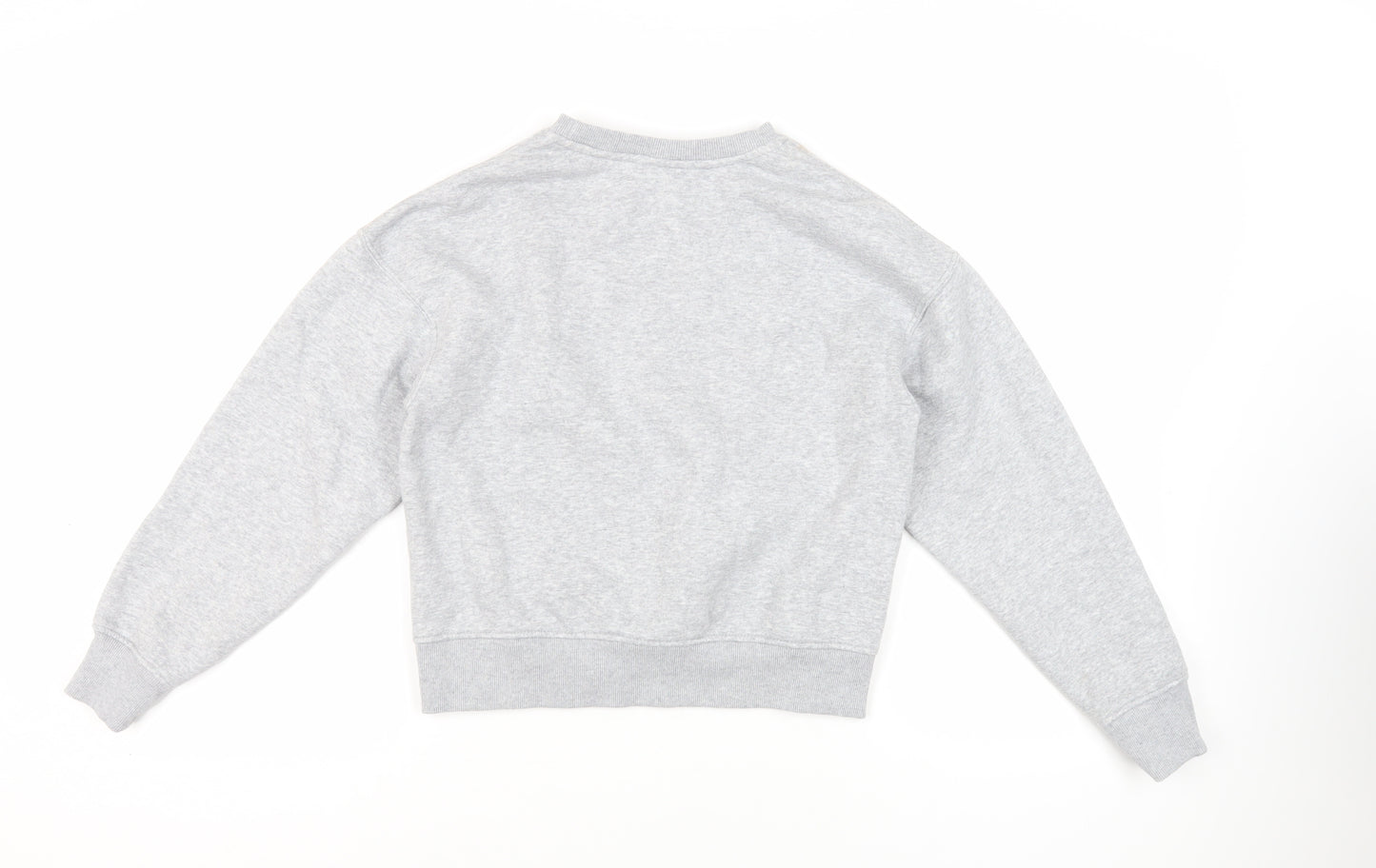 USA Pro Womens Grey Cotton Pullover Sweatshirt Size 8 Pullover - Logo