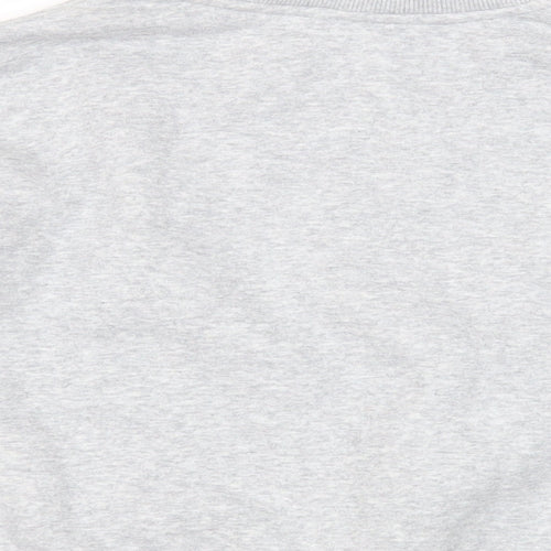 USA Pro Womens Grey Cotton Pullover Sweatshirt Size 8 Pullover - Logo