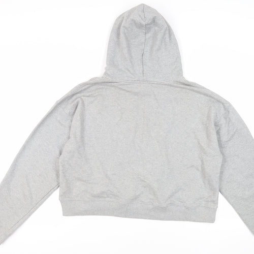 Girl Knows All Womens Grey Cotton Pullover Hoodie Size M Pullover - Cross Country