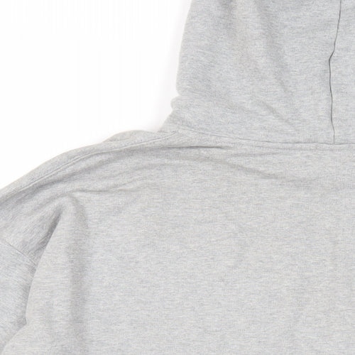 Girl Knows All Womens Grey Cotton Pullover Hoodie Size M Pullover - Cross Country