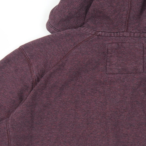 North Coast Mens Purple Cotton Full Zip Hoodie Size M - Pockets