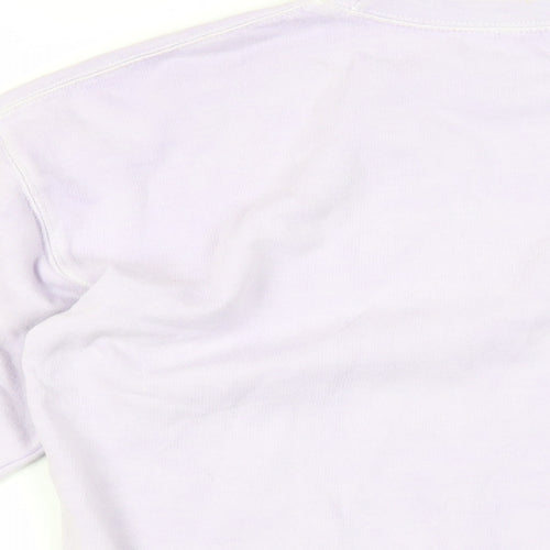 Boohoo Womens Purple Cotton Pullover Sweatshirt Size XS Pullover - Official