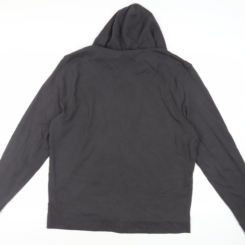 NEXT Mens Grey Cotton Full Zip Hoodie Size XL - Pockets