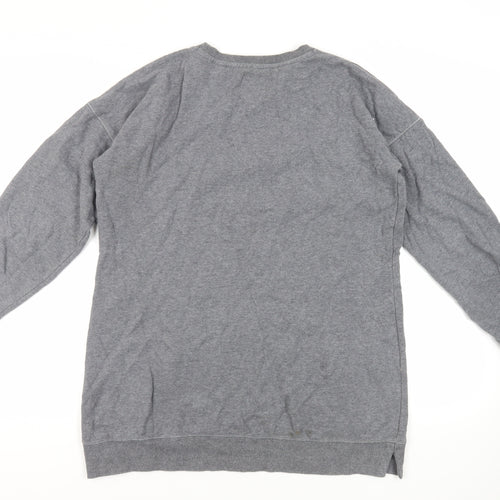NEXT Womens Grey Cotton Pullover Sweatshirt Size M Pullover - Pockets