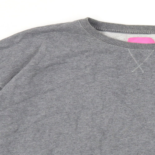 NEXT Womens Grey Cotton Pullover Sweatshirt Size M Pullover - Pockets
