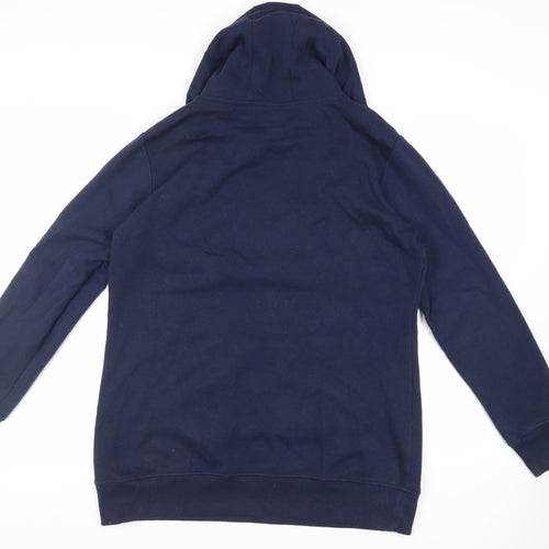 Henleys Womens Blue Polyester Pullover Hoodie Size 18 Pullover - Logo Pockets