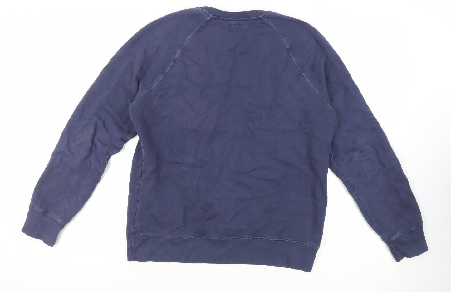 Roy Roger's Mens Blue Cotton Pullover Sweatshirt Size M - Pocket Detail