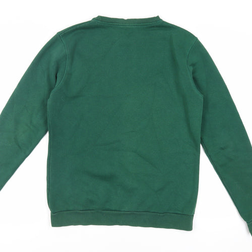 ellesse Mens Green Cotton Pullover Sweatshirt Size M - Logo