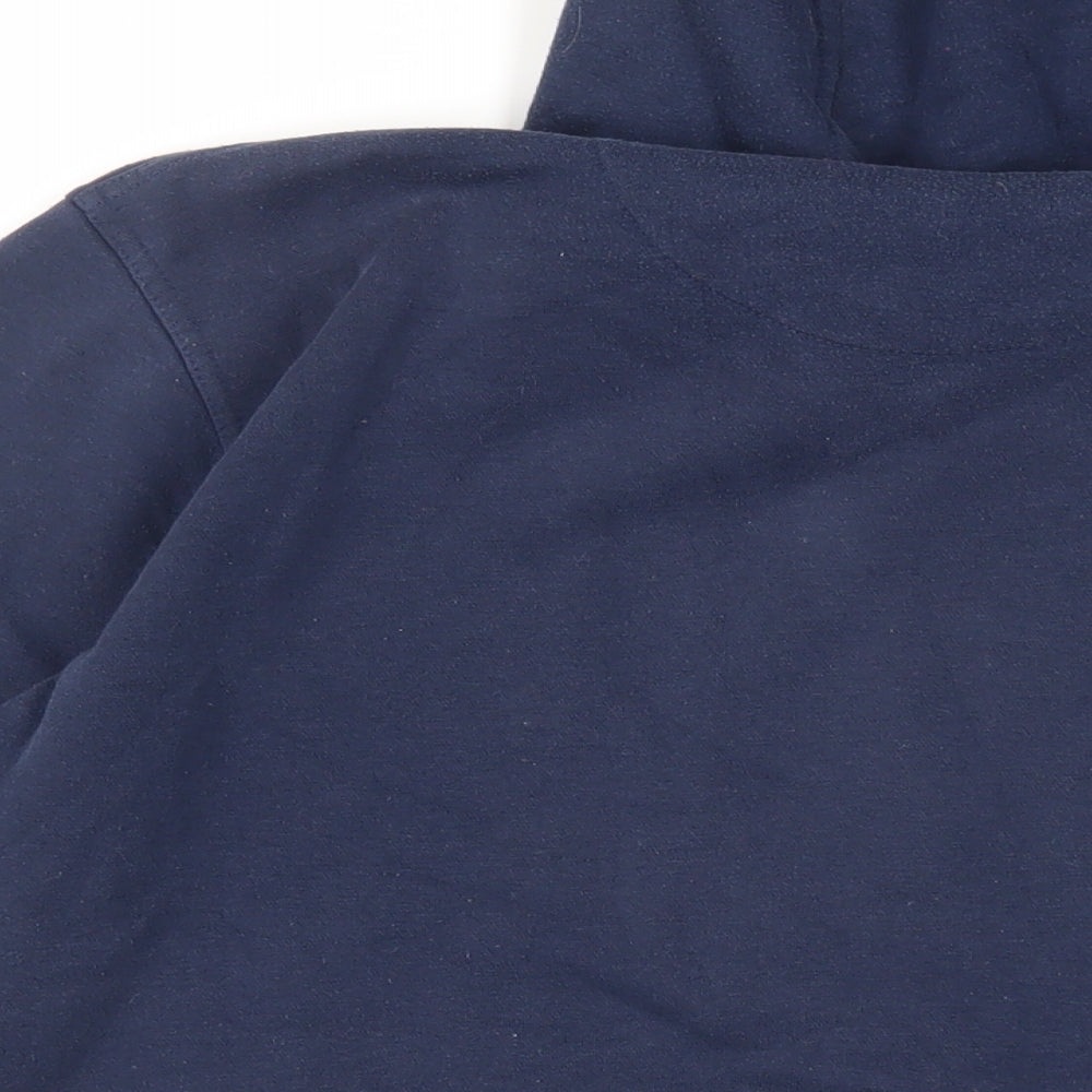 McKenzie Mens Blue Cotton Pullover Hoodie Size M - Pockets