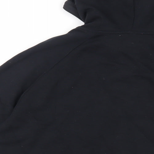 Autograph Mens Black Polyester Pullover Hoodie Size L - Pockets