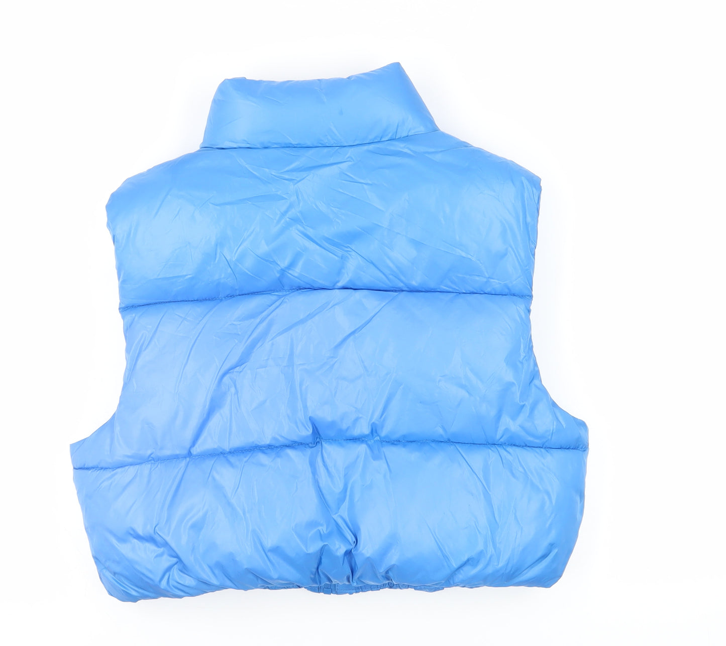 Bershka Womens Blue Gilet Jacket Size S Zip