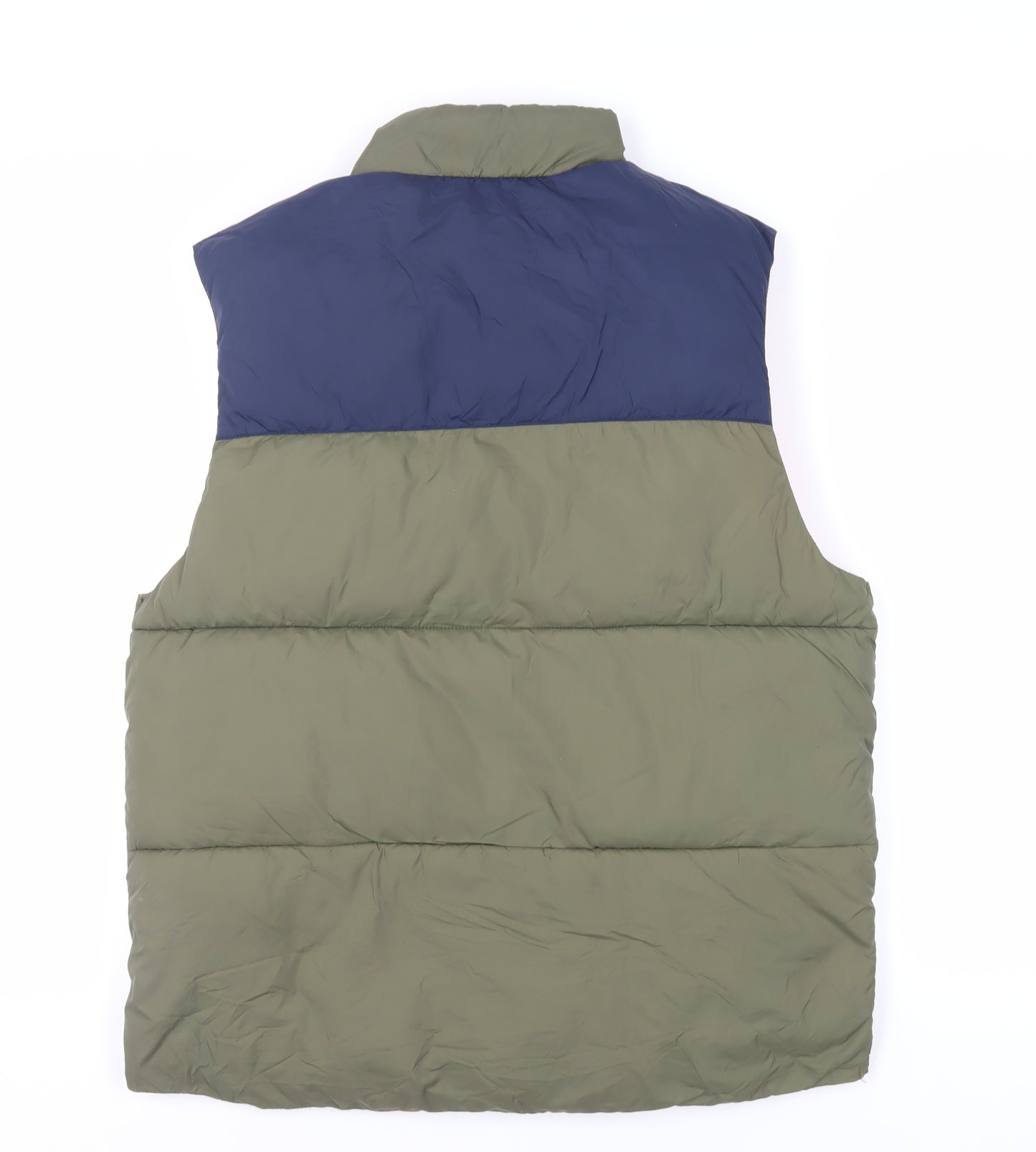 Divided by H&M Mens Green Gilet Jacket Size M Snap