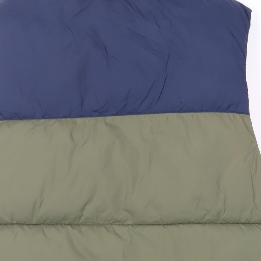 Divided by H&M Mens Green Gilet Jacket Size M Snap