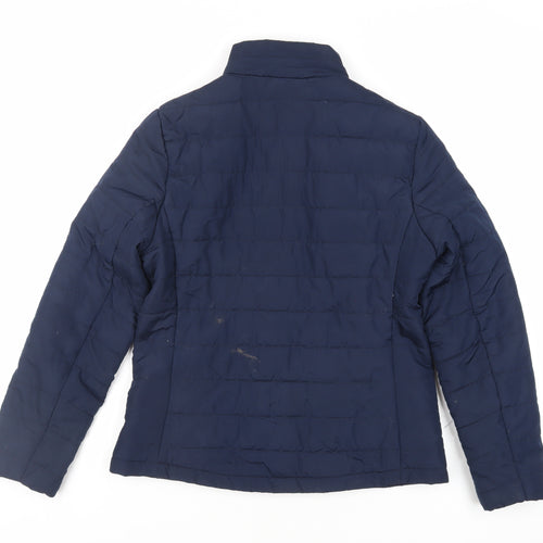 Marks and Spencer Womens Blue Jacket Size 10 Zip