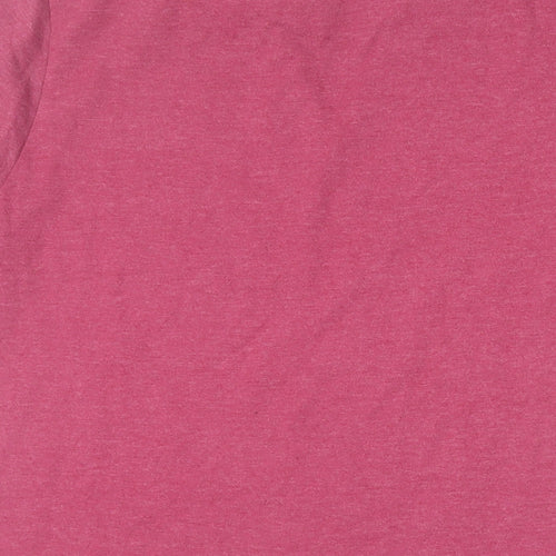 Swimzi Mens Red Cotton T-Shirt Size S Crew Neck - Logo
